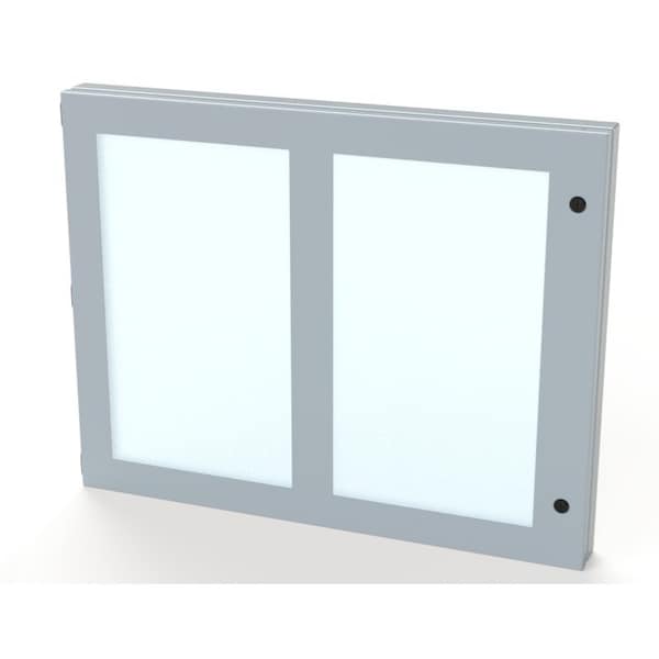 Hinged Window, 22 in. H x 28 in. W x 1-1/2 in. L, Polycarbonate